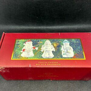 Lenox Festive Friends Set Of 3 ornament